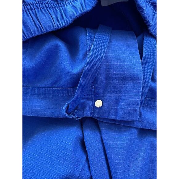 Blue Carhartt Sz L Pockets Elastic Waist Comfort Wide Leg Pants - Picture 6 of 10